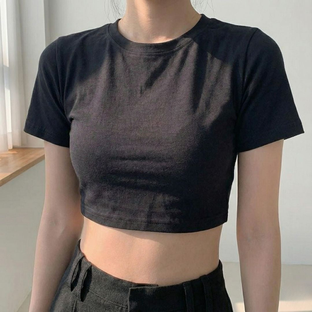 Loose Crop Top Tee