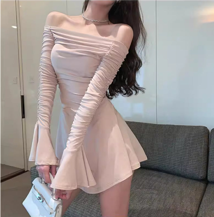 Chic Off-Shoulder A-Line Dress