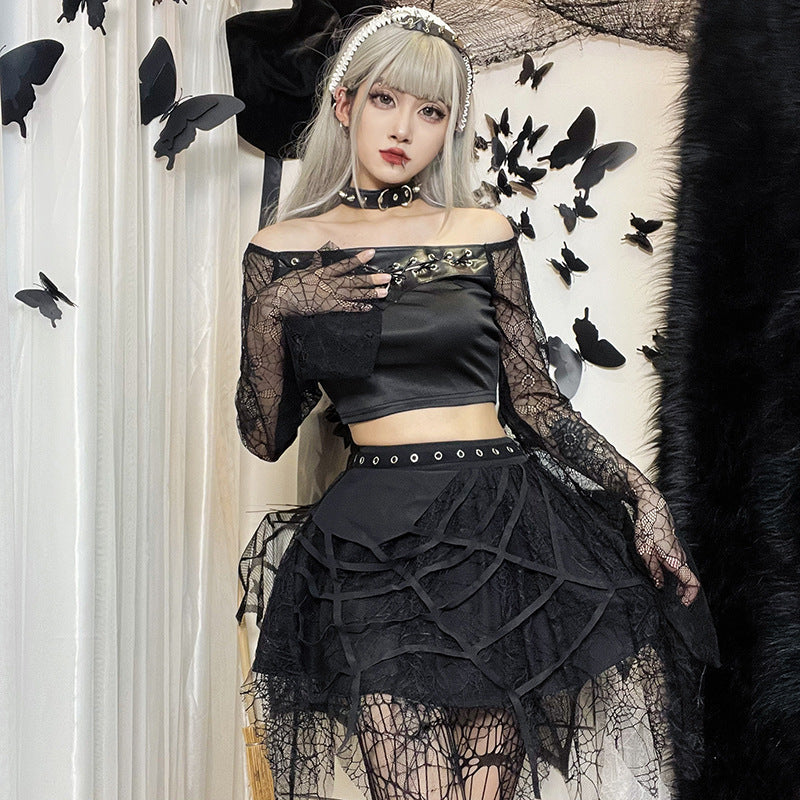 Gothic Punk Mini Skirt – Edgy Alternative Fashion
