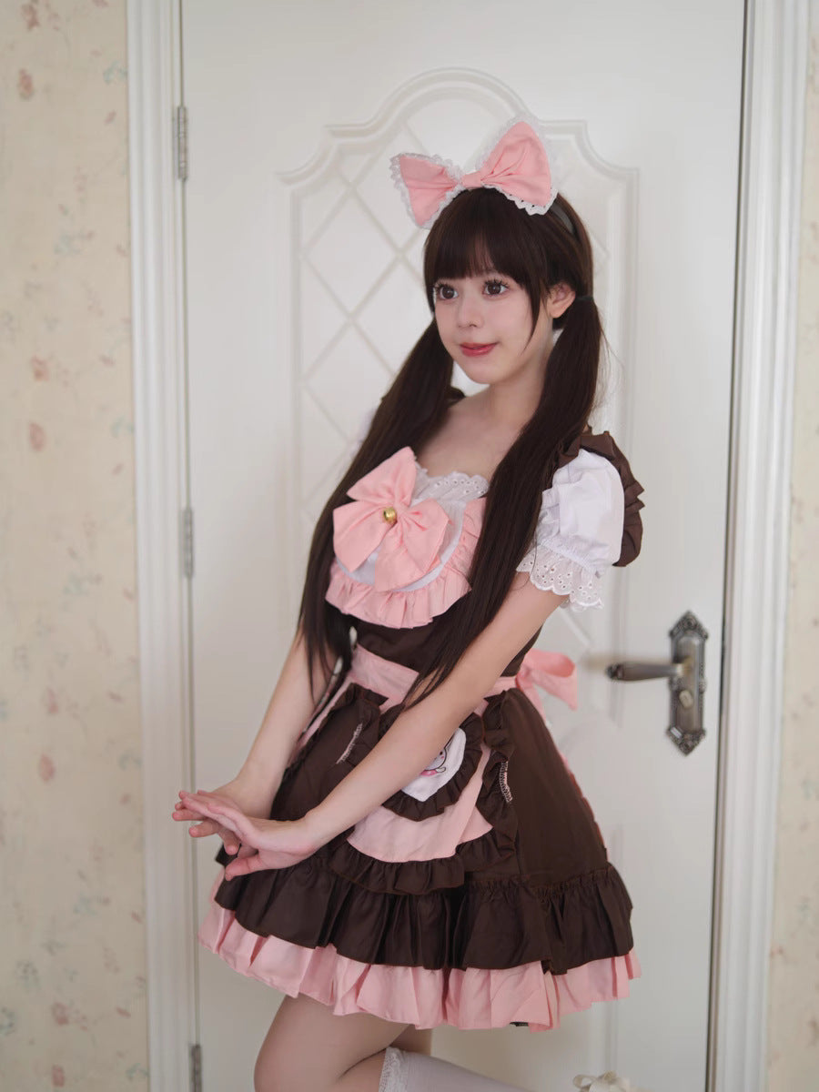 Femboy Kawaii Pink Maid Cosplay Dress