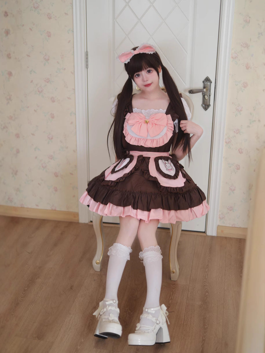 Femboy Kawaii Pink Maid Cosplay Dress