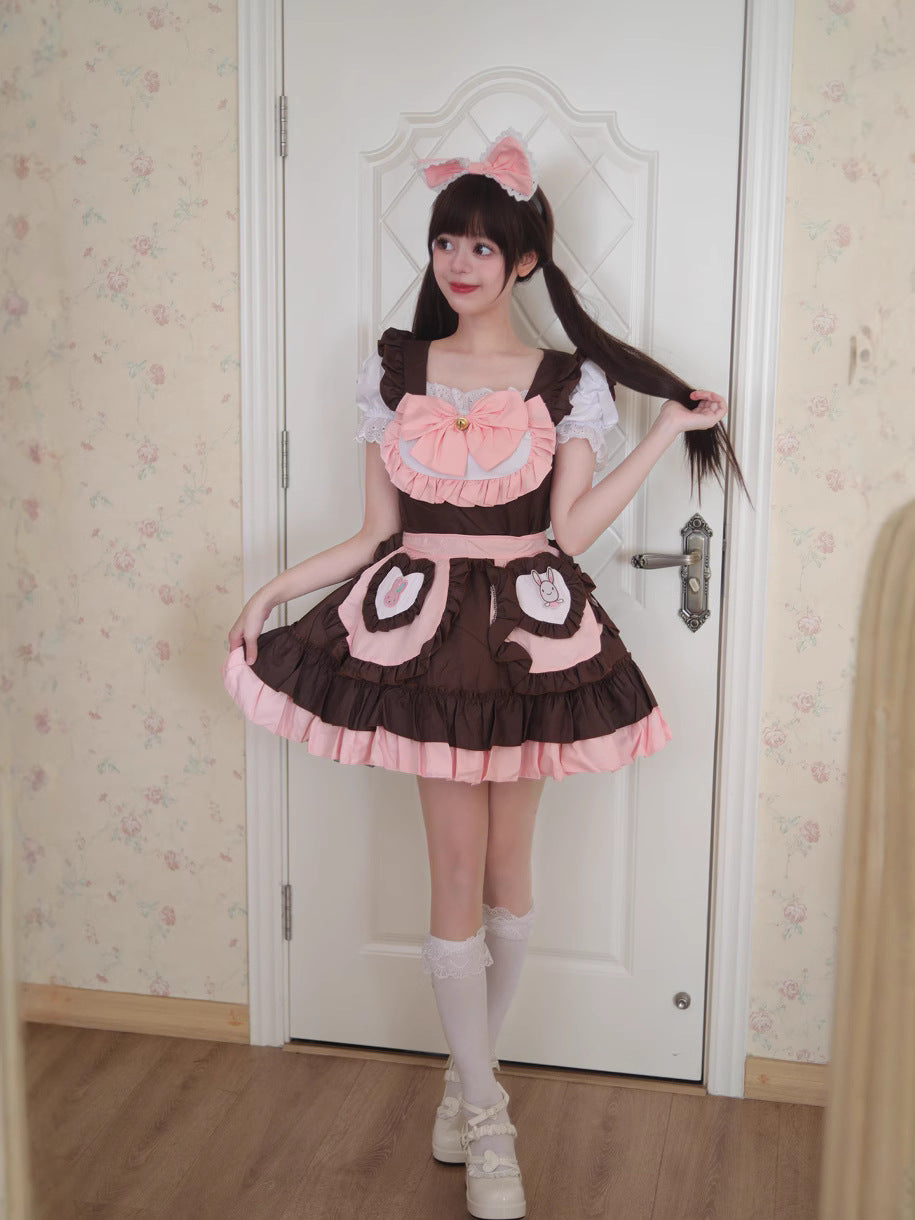 Femboy Kawaii Pink Maid Cosplay Dress