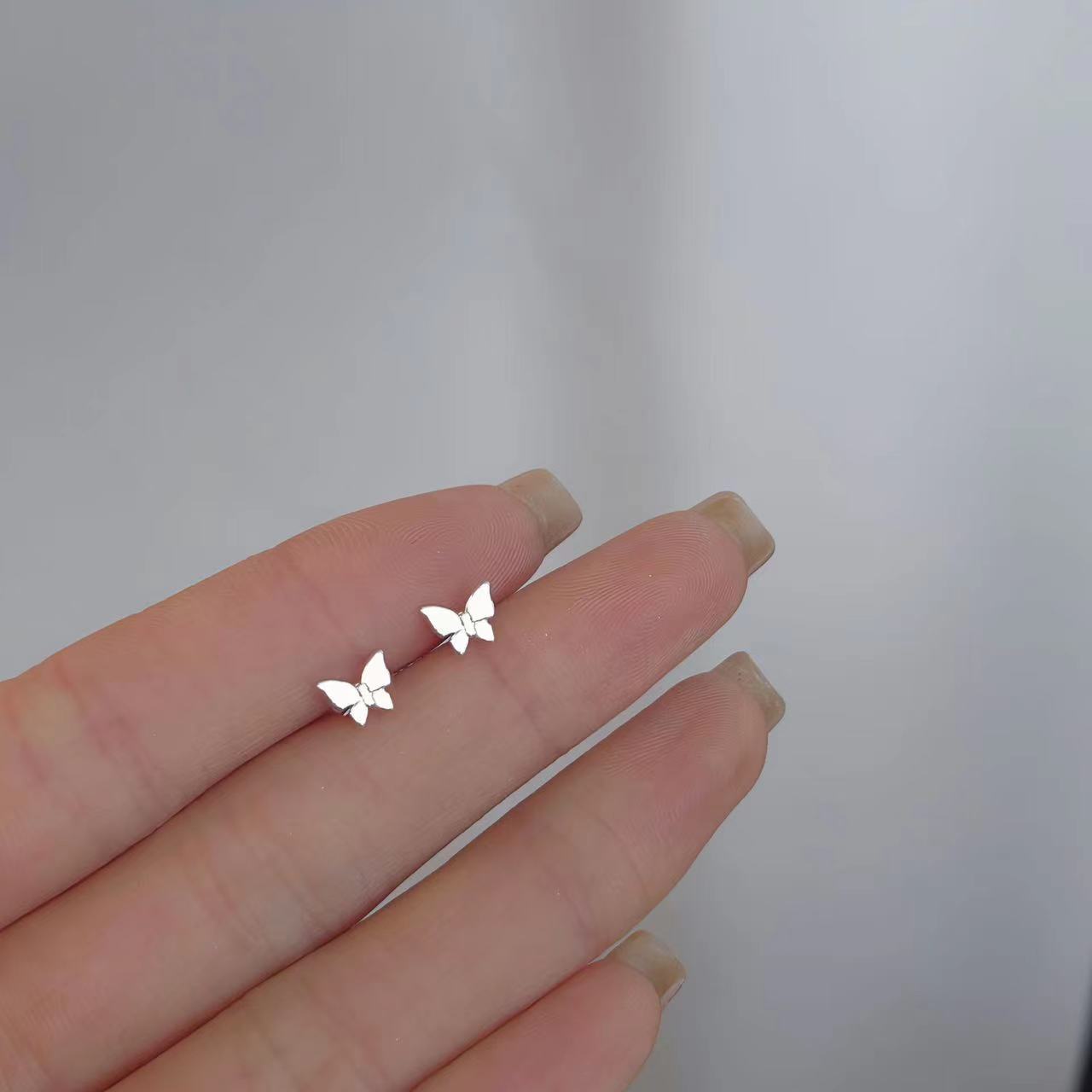 Minimalist Sterling Silver Stud Earrings