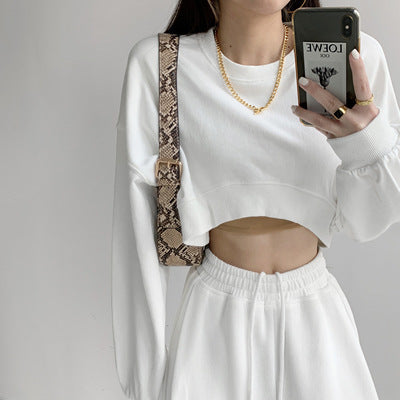 Chic Femboy Crop Sweatshirt
