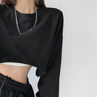 Chic Femboy Crop Sweatshirt