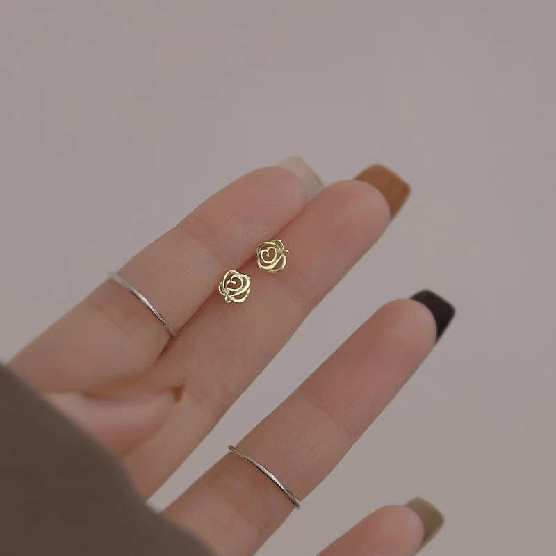 Minimalist Sterling Silver Stud Earrings