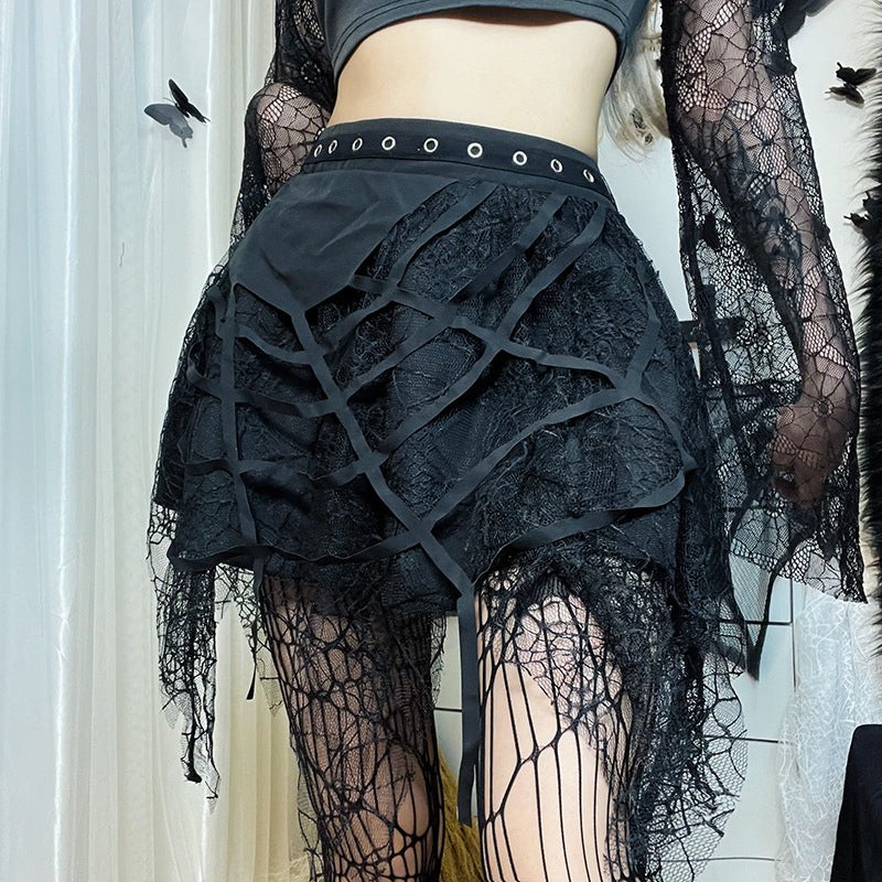 Gothic Punk Mini Skirt – Edgy Alternative Fashion
