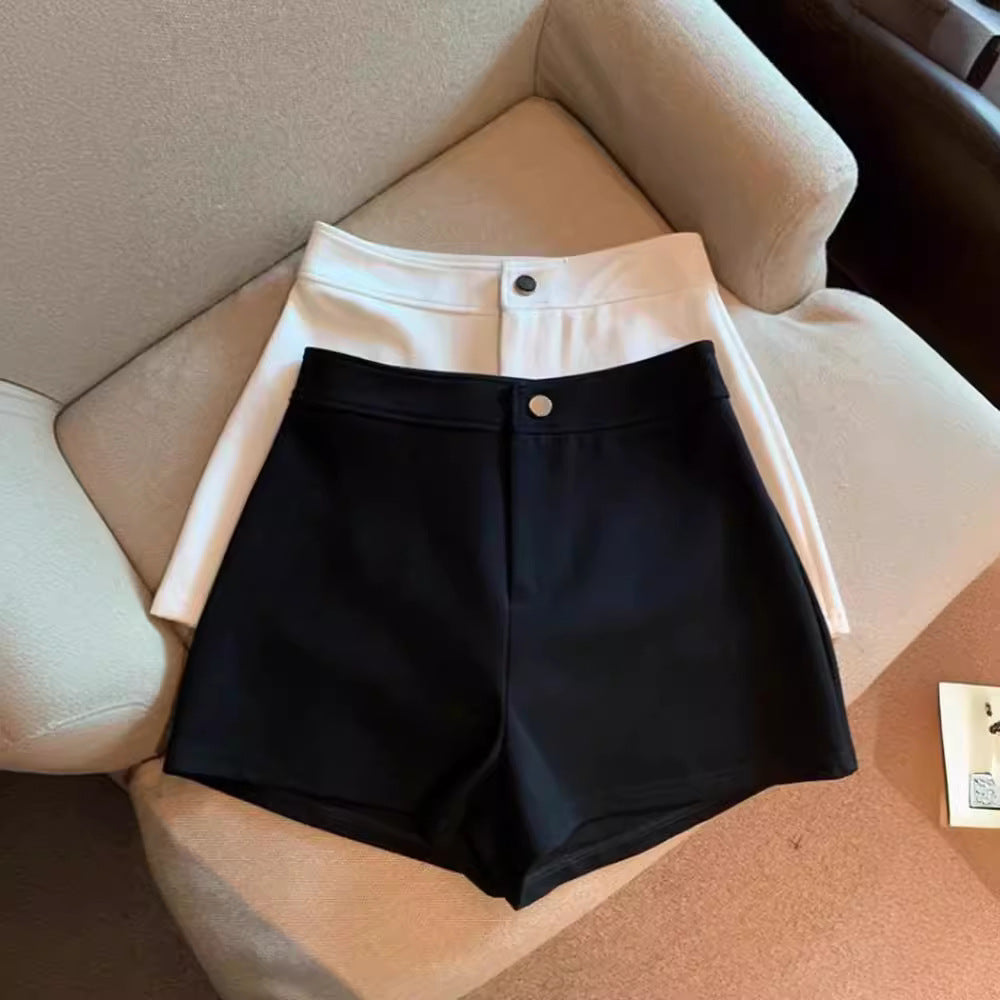High-Waist Black Femboy Shorts