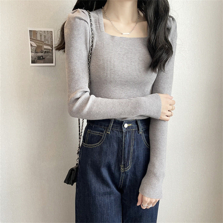 Puff Sleeve Knit Sweater