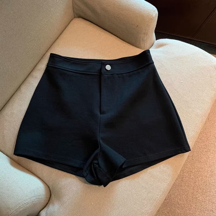 High-Waist Black Femboy Shorts