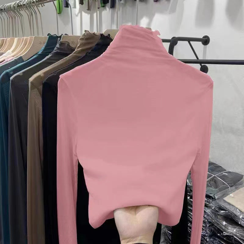 Femboy Lace High-Neck Top