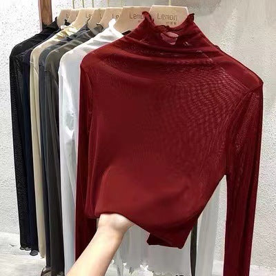 Femboy Lace High-Neck Top