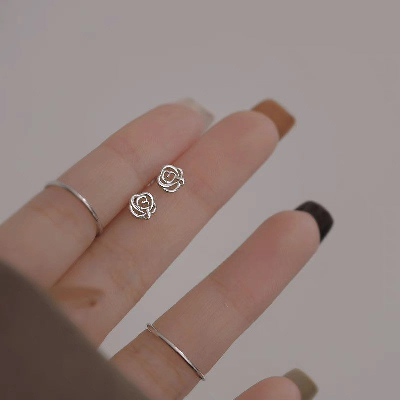 Minimalist Sterling Silver Stud Earrings