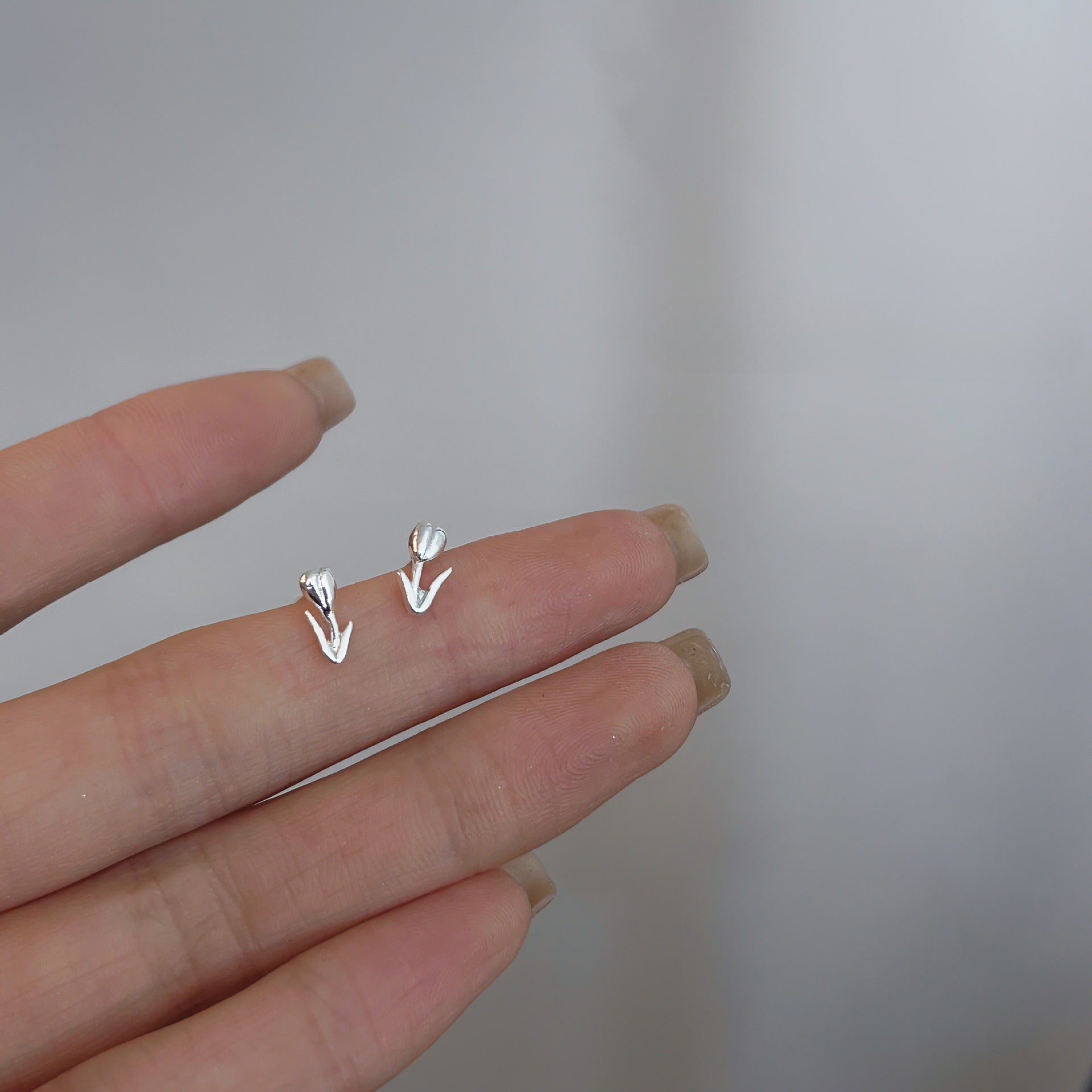 Minimalist Sterling Silver Stud Earrings
