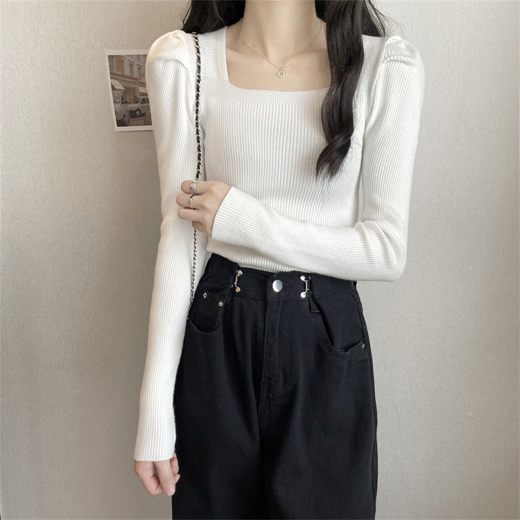 Puff Sleeve Knit Sweater