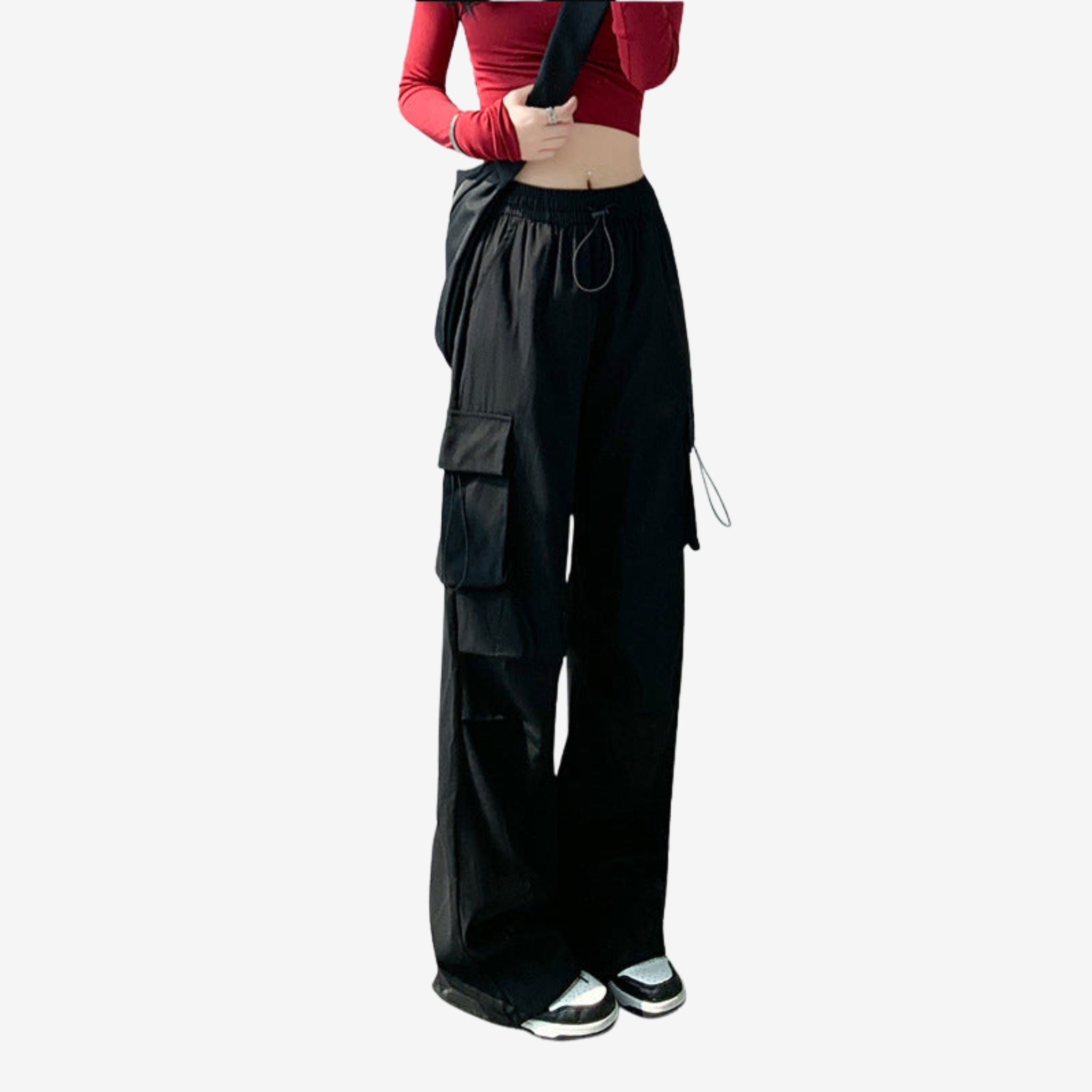 High-Waist Femboy Parachute Pants