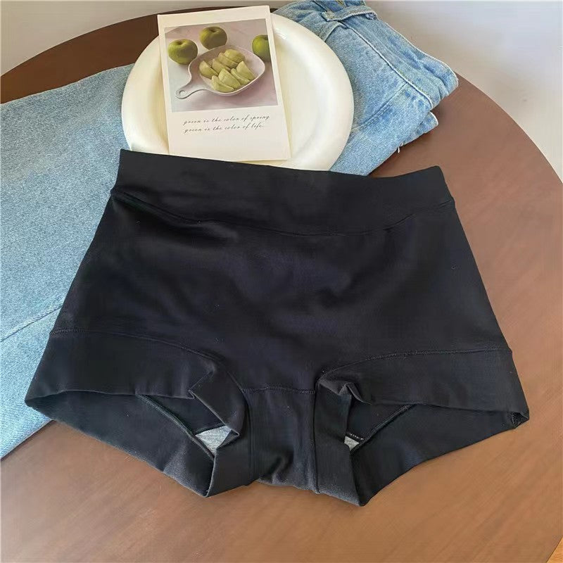 Flat-lay front shot of black Cotton Femboy Briefs, femboy underwear.